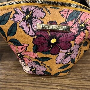 Steve Madden Floral Cosmetic Bag - Pink and Purple